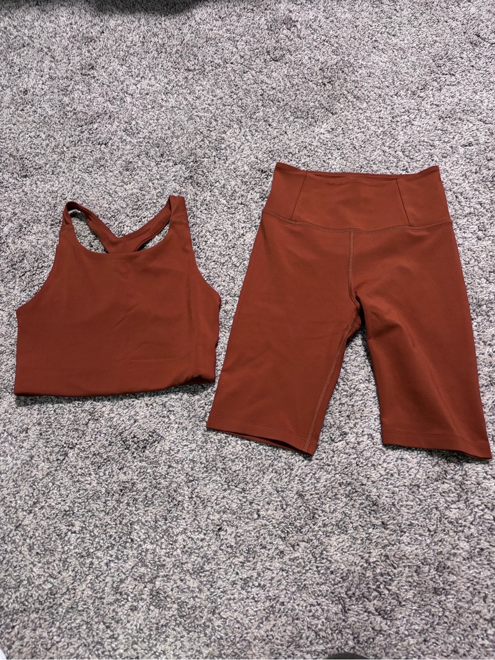 Girlfriend Collective shorts and tank set size XS